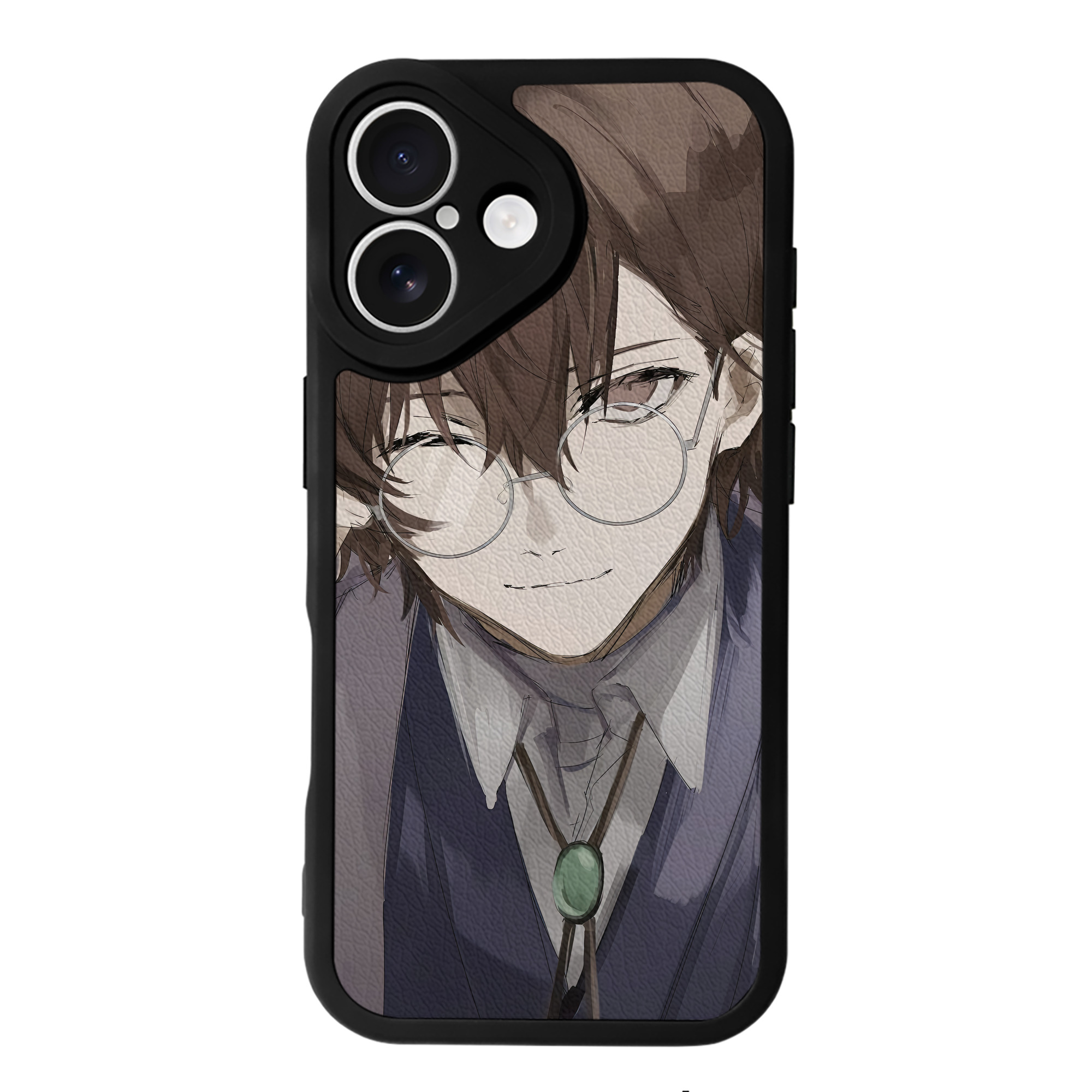 （画像用） 文豪ストレイドッグス Bungo Stray Dogs 【iPhone 16シリーズ対応】シリコンスマホケース（レザー調） 材質：シリコン